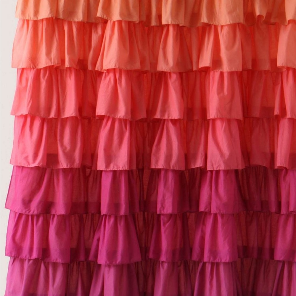 Anthropology Ruffle Ombré Shower curtain-Gorgeous!